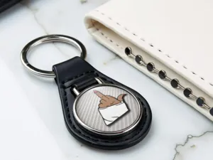 Custom Leather Keyrings Excellent Grade Max Style